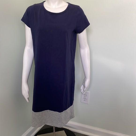 Boden Slub Tee Colorblock Dress - Picture 2 of 7